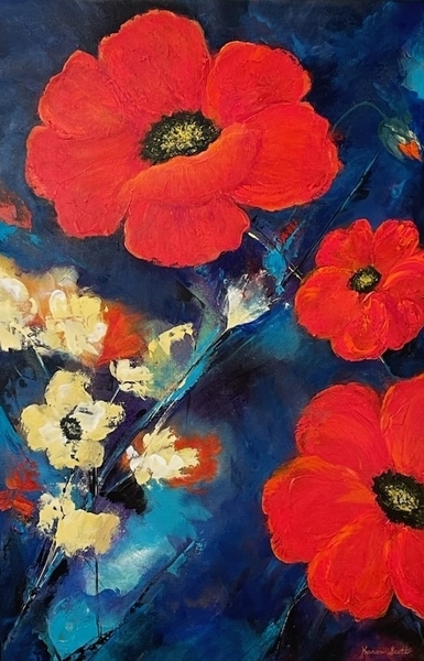 Brilliant Poppies 20x30